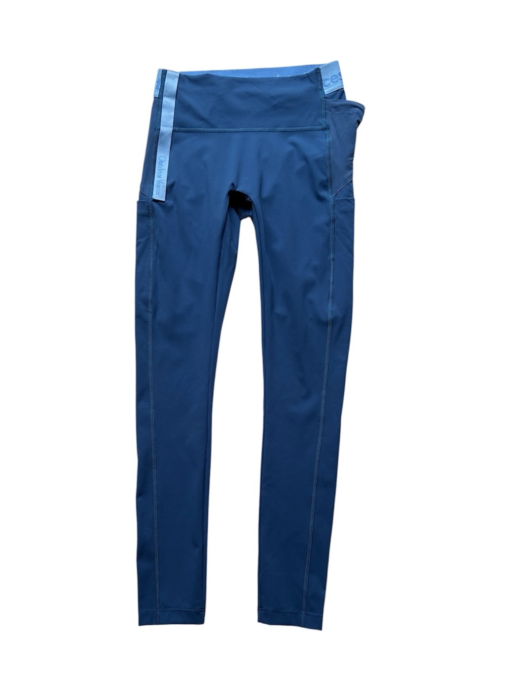 Outdoor Voices Women's Blue Snacks Two-Tone Active Leggings Size XS
